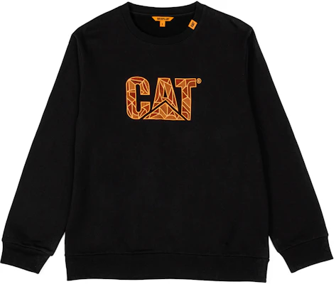 CAT 卡特彼勒 logo印花质感卫衣 男女同款 黑色 CK1SWQ16101 Buy CAT 卡特彼勒 logo印花质感卫衣 男女同款 黑色 CK1SWQ16101