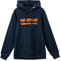 CAT Caterpillar Navy Blue Logo Print Hoodie CJ3SWP25151C99 CAT Caterpillar Navy Blue Logo Print Hoodie CJ3SWP25151C99