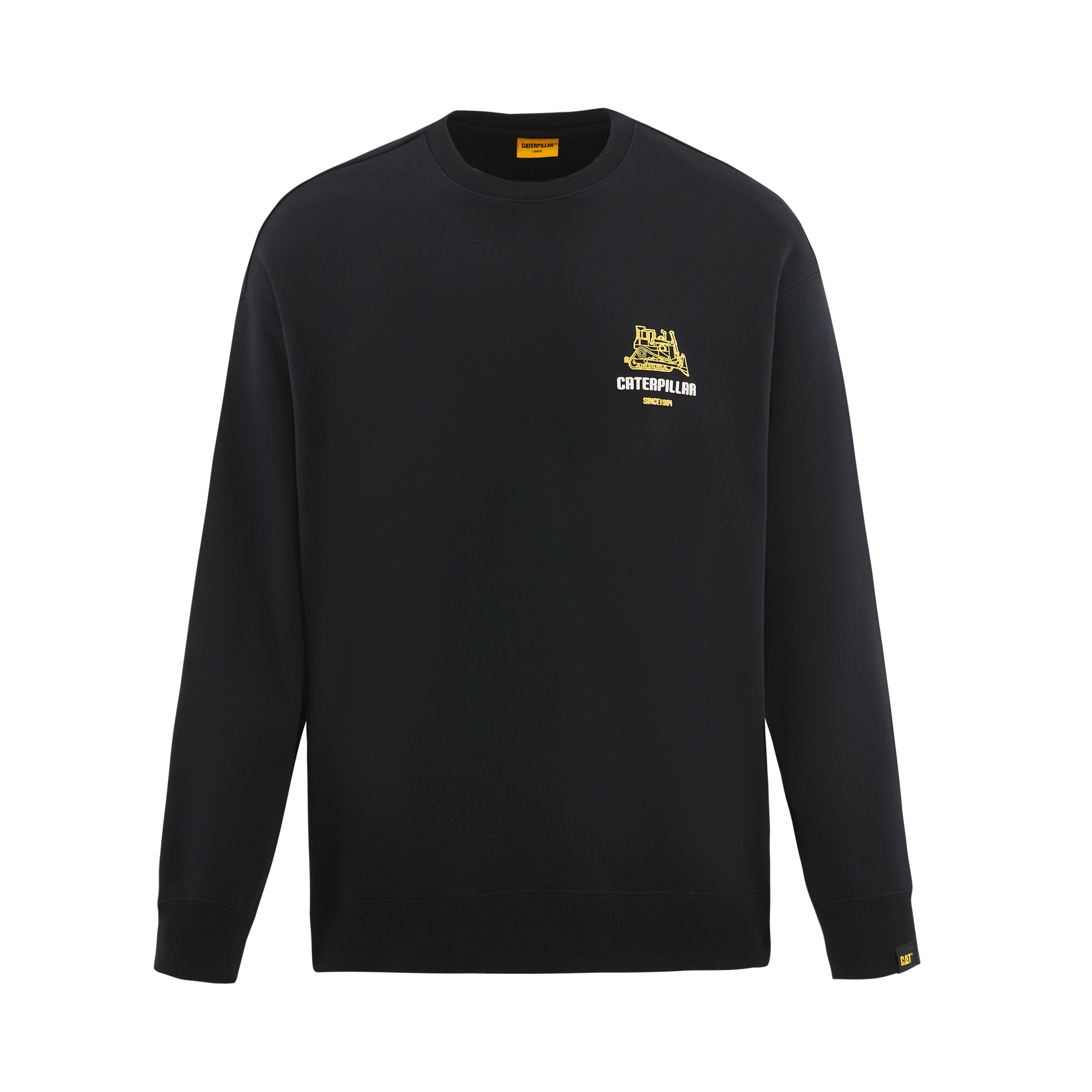 CAT Caterpillar Outdoor Classic Logo Double-Layer Collar Sweatshirt CM3SWT35031