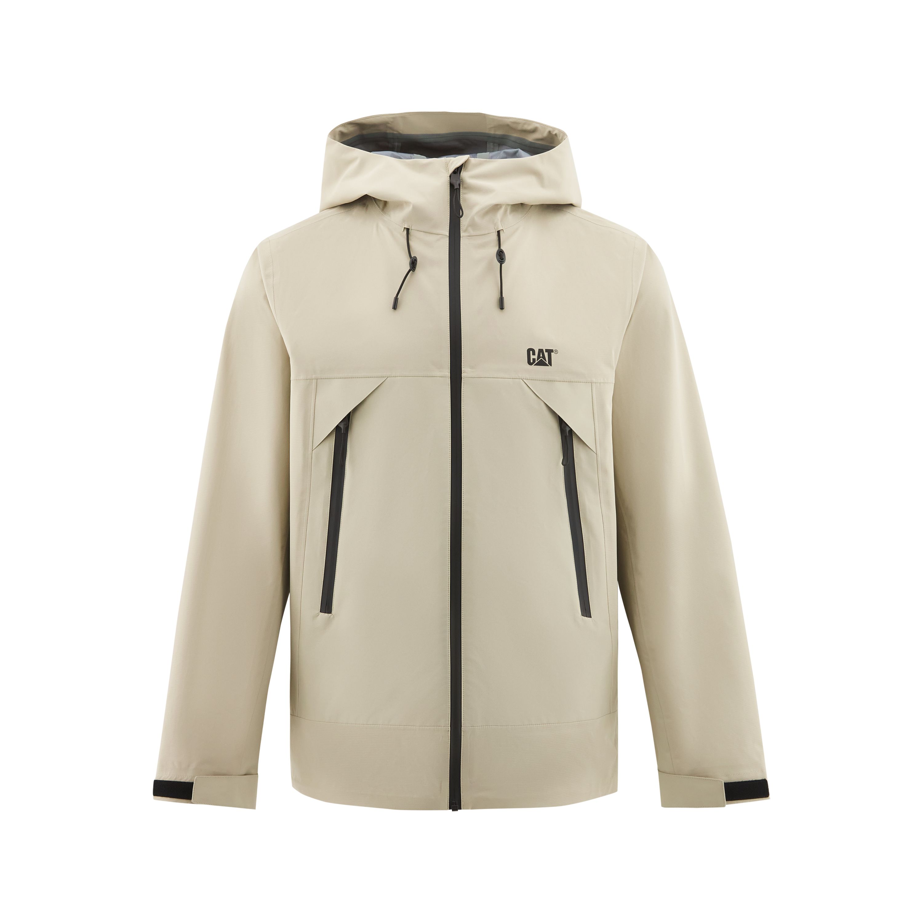 CAT Caterpillar Outdoor Windproof Waterproof Hooded Jacket Khaki () CM3JAT37051