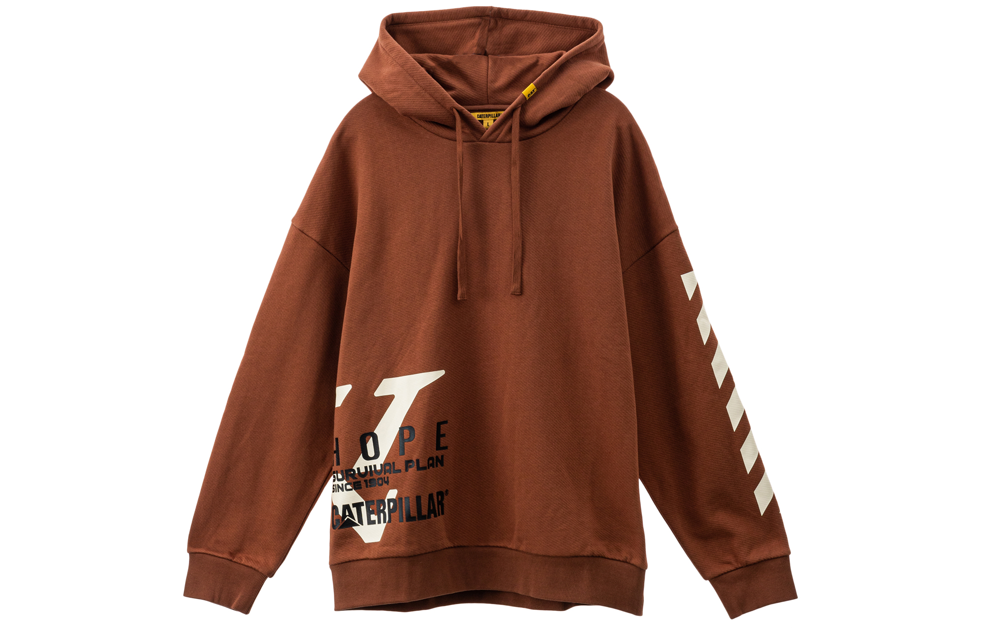 CAT Caterpillar Oversized Logo Print Hoodie Unisex CJ3SWP26291