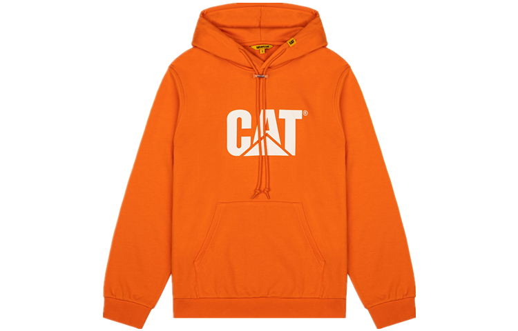 CAT Caterpillar Reflective Logo Print Hoodie Orange () CK1SWQ16141C35