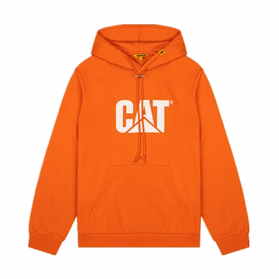 CAT Caterpillar Reflective Logo Print Hoodie Orange () CK1SWQ16141C35