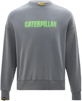 CAT Caterpillar Simple Letter Print Loose Fit Crewneck Sweatshirt Men Dark Grey CL1SWSD1051 CAT Caterpillar Simple Letter Print Loose Fit Crewneck Sweatshirt Men Dark Grey CL1SWSD1051