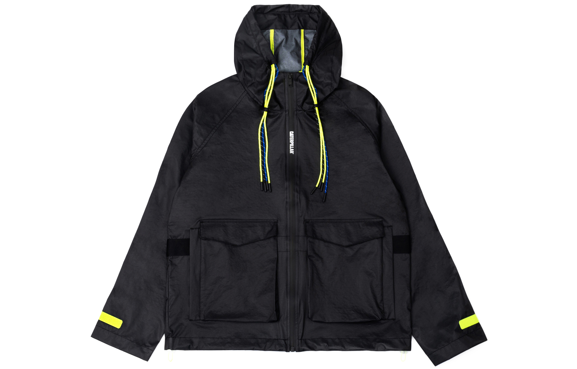 CAT Caterpillar Solid Color Oversized Pocket Hooded Jacket Unisex CK1JAQ12201