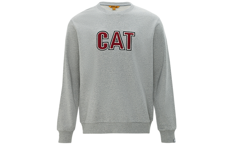 CAT Caterpillar SS22 Casual Pullover Sweatshirt Unisex Grey CL1SWS15801