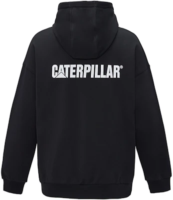 CAT キャタピラー ユニセックス ブラック フーディー 長袖 スウェット ジャケット CK4SWQ25471 Buy CAT キャタピラー ユニセックス ブラック フーディー 長袖 スウェット ジャケット CK4SWQ25471