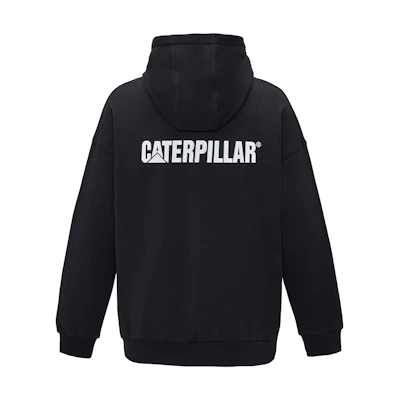 CAT Caterpillar Unisex Black Hoodie Long Sleeve Sweatshirt Jacket CK4SWQ25471