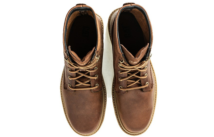 Lookbook CAT Chronicle系列 休閒復古戶外工裝靴 棕色