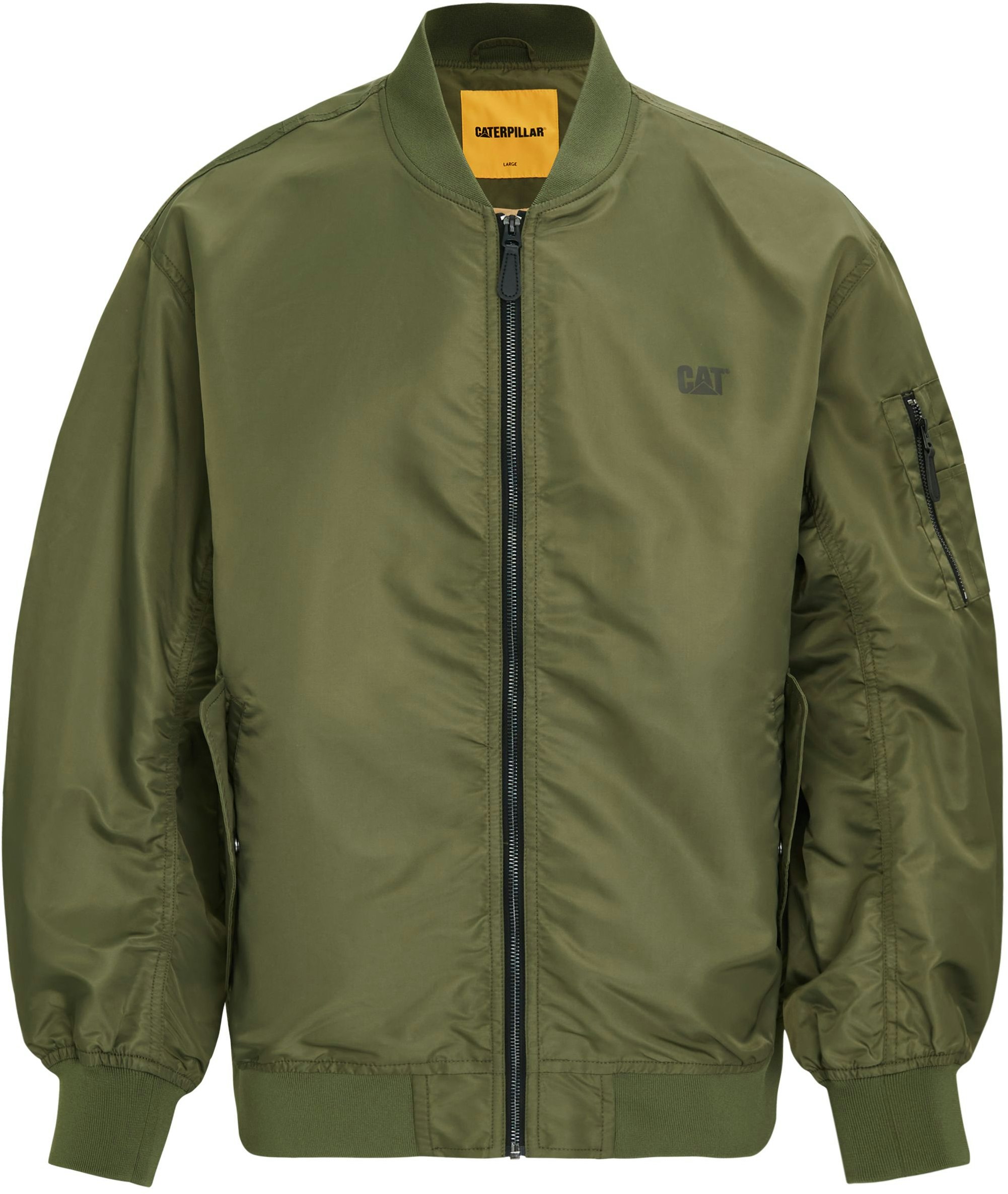 cat-classic-print-pleated-loose-bomber-zip-jacket-men-s-dark-green-cn-1-jau-19051