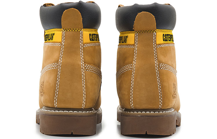 Shop CAT Colorado系列 休閒舒適耐磨防滑工作服戶外靴 黃色