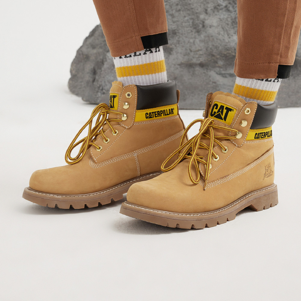 Details for CAT Colorado系列 休閒舒適耐磨防滑工作服戶外靴 黃色