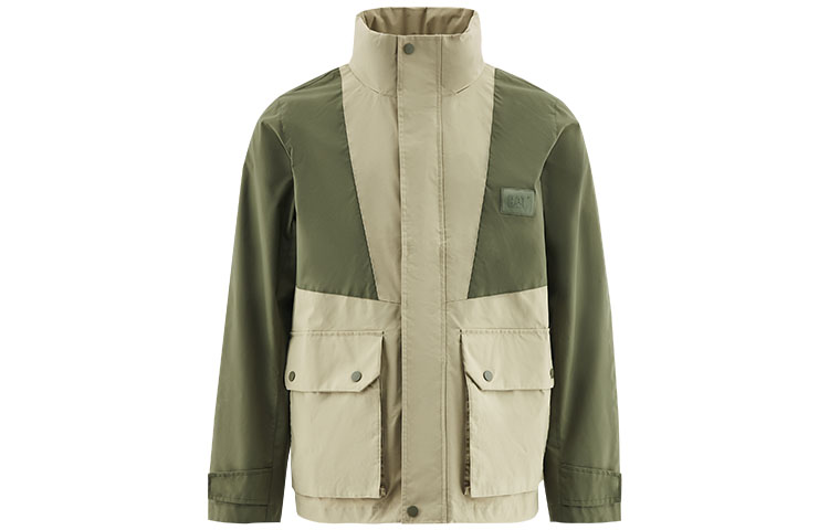 CAT Colorblock Stand Collar Utility Jacket with Large Pockets - Unisex CL3JAS37021