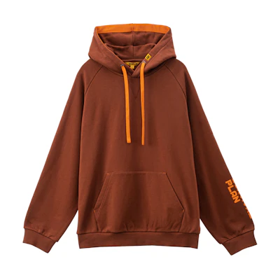 CAT Contrast Strap Design Hoodie Brown/Red Unisex CJ3SWP25331