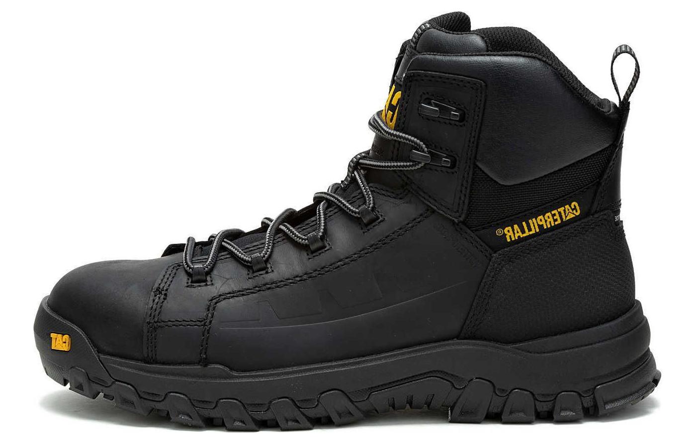 CAT Durable Leather Ankle Boots - Black P91696