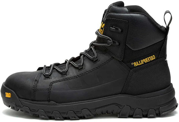 CAT Durable Leather Ankle Boots - Black P91696 Buy CAT Durable Leather Ankle Boots - Black P91696
