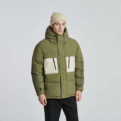 Jaket Hoodie Kasual Pria CAT dengan Logo Bordir dan Resleting Depan. CM3DWT41071 8