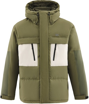 Jaket Hoodie Kasual Pria CAT dengan Logo Bordir dan Resleting Depan. CM3DWT41071 2