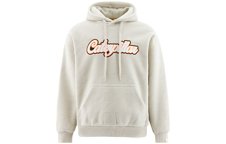 CAT FW22 Beige Letter Print Oversized Hoodie Unisex Casual Sweatshirt CL4SWS46081