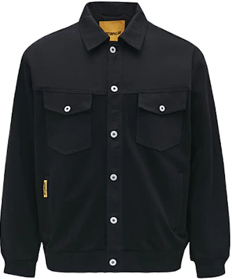 CAT FW22 ブラック ミニマリスト オーバーサイズ ワークウェア ジャケット 男女兼用 CL3JAFD0101 Buy CAT FW22 ブラック ミニマリスト オーバーサイズ ワークウェア ジャケット 男女兼用 CL3JAFD0101