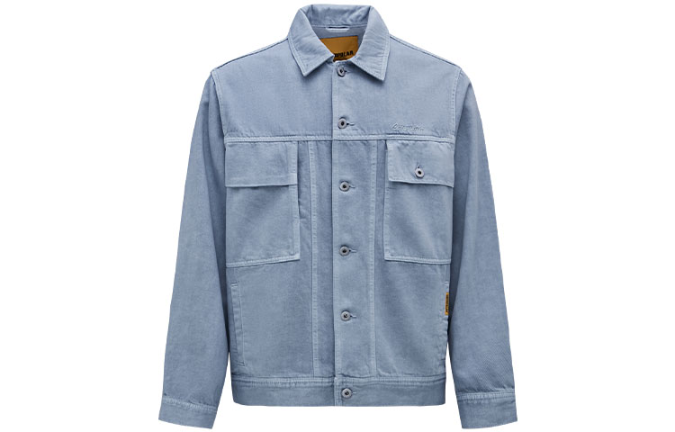 CAT FW22 Outdoor Casual Asymmetric Pocket Workwear Jacket Unisex Blue CL3JAFD0091