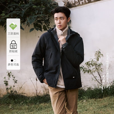 CAT FW24 Jaket Down Kasual Hoodie Liner Lepas. CN3DWU49981 3