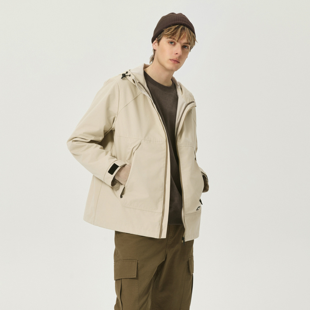 Sizing CAT FW24 Jaket Down Kasual Hoodie Liner Lepas. CN3DWU49981