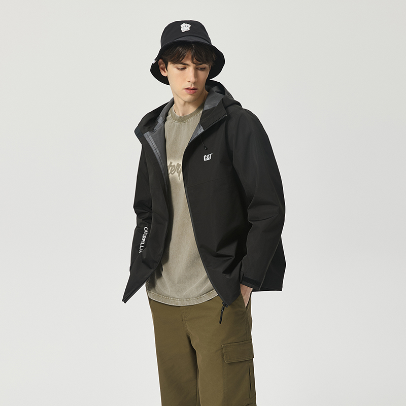 Details for キャット FW25 防水 防風 耐油 ロゴデザイン ジャケット CN3JAU39051