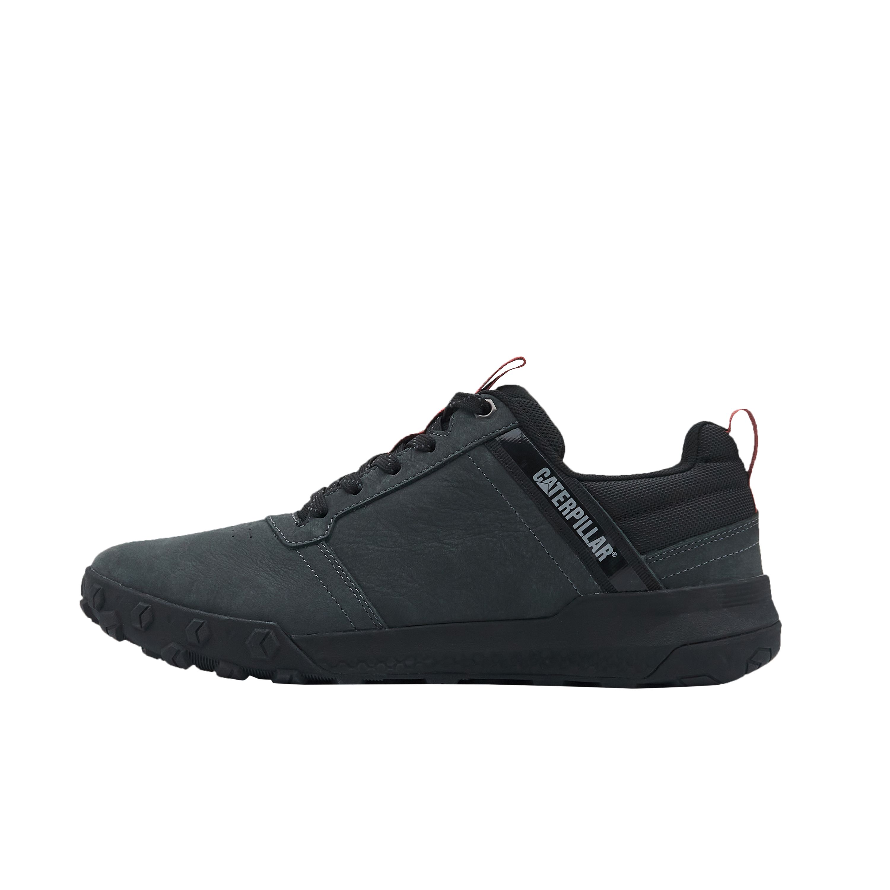 CAT Gray Leather Casual Low-Top Shoes, Comfortable and Shock-Absorbing. P726014N1MMC07