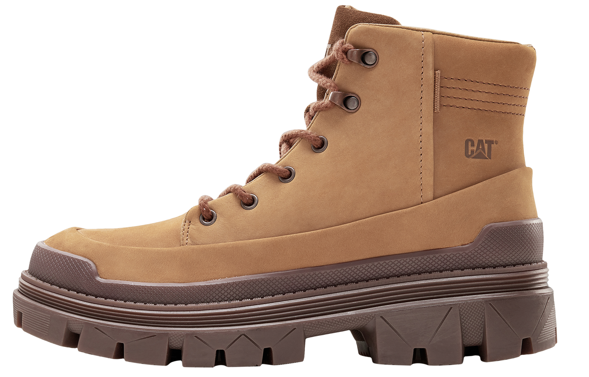 CAT Hardwear Series Leather Outdoor Boot 'Brown Red'