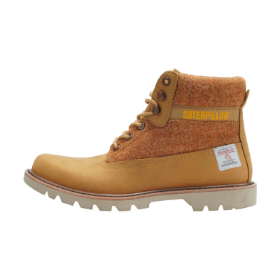 CAT HarrisTweed Colorado Yellow 'CMFTable Durable Mid-Top Outdoor Boot'