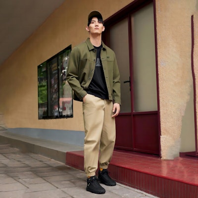 CAT Hex + Mid Canvas High-Top Black 'Outdoor Versatile Comfort Color-Block' P111354M3MDC09 Details for CAT Hex + Mid Canvas High-Top Black 'Outdoor Versatile Comfort Color-Block' P111354M3MDC09