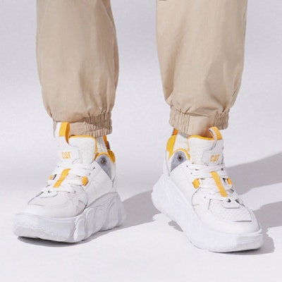 CAT インポスター メッシュ ロー 'ダイナミック ホワイト イエロー' P111056M1AMC10 Details for CAT インポスター メッシュ ロー 'ダイナミック ホワイト イエロー' P111056M1AMC10