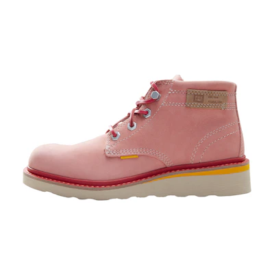 CAT Jacks Mid 'Pink Leather Utility Boot'