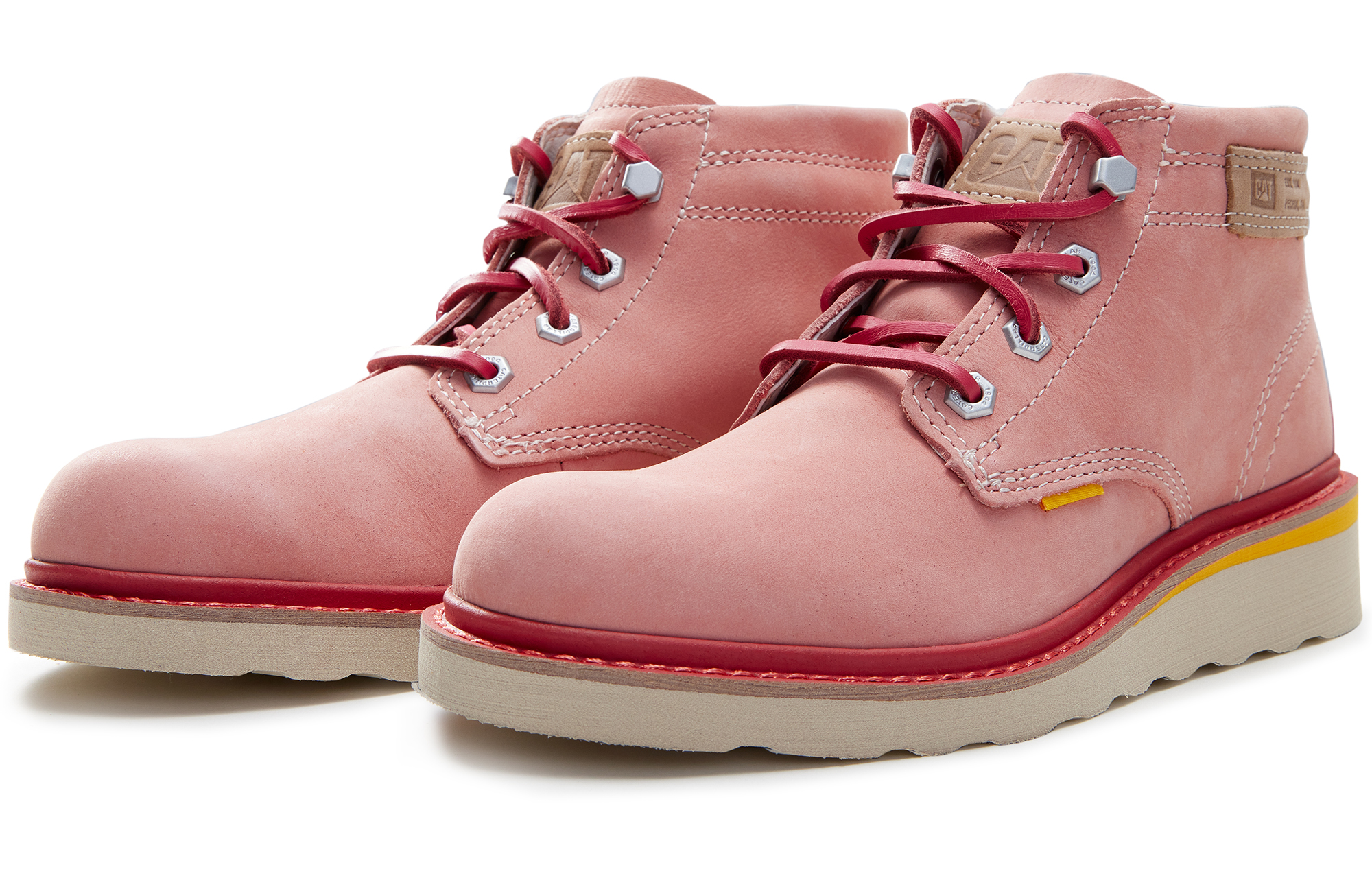 CAT Jacks Mid 'Pink Leather Utility Boot' 圖 2