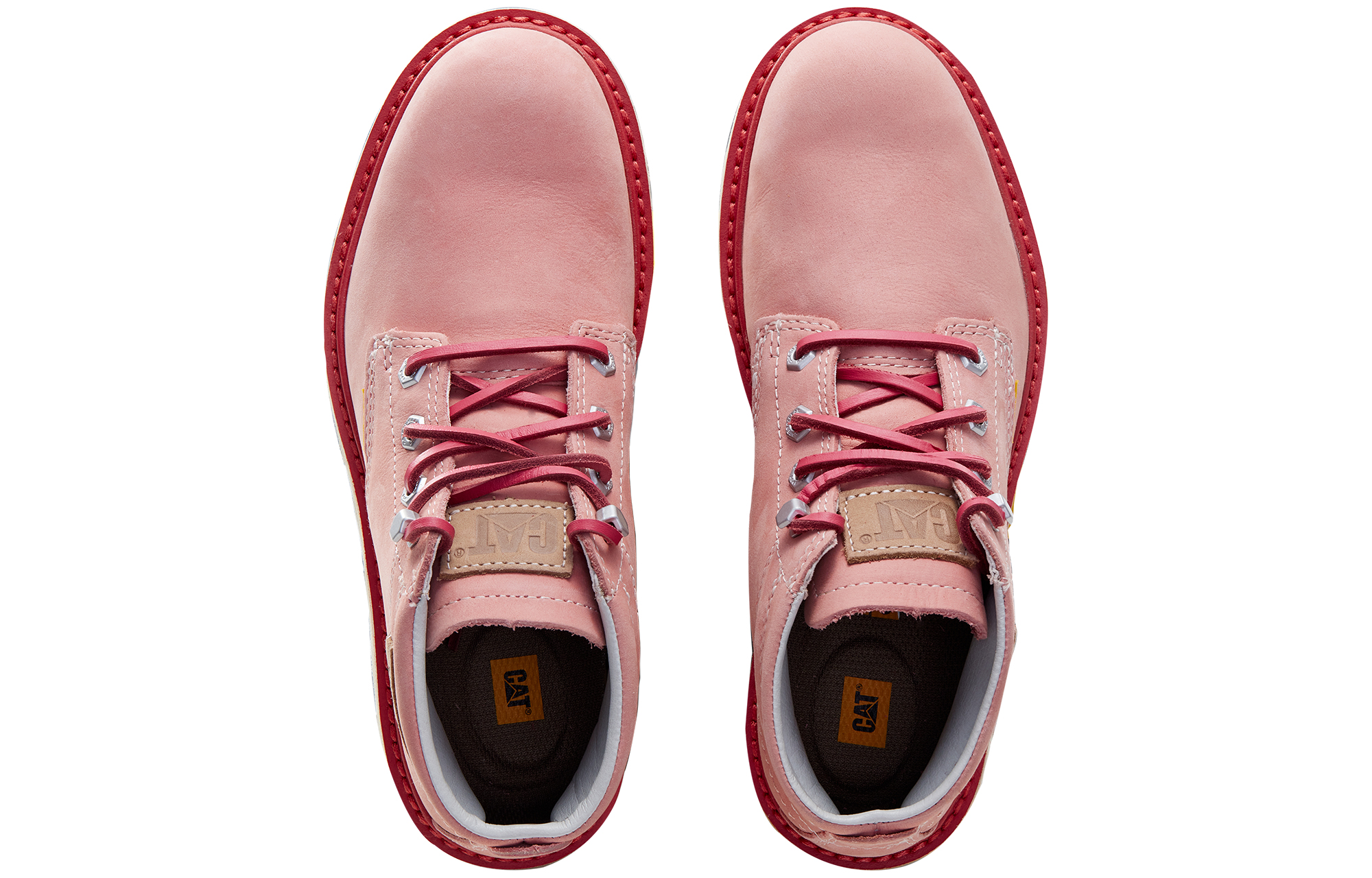 CAT Jacks Mid 'Pink Leather Utility Boot' 圖 3
