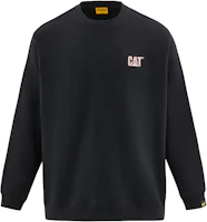CAT Letter Print Crewneck Pullover Heavyweight Sweatshirt Black () CM3SWT48071 CAT Letter Print Crewneck Pullover Heavyweight Sweatshirt Black () CM3SWT48071