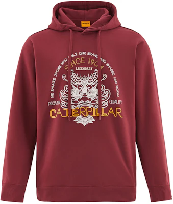 キャットレタープリント ドラゴン年 カジュアル厚手スウェット ダークレッド CM3SWT48061 Buy キャットレタープリント ドラゴン年 カジュアル厚手スウェット ダークレッド CM3SWT48061