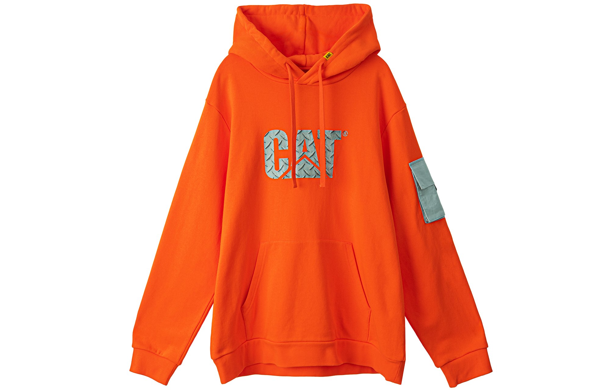CAT Logo Print Pullover Hoodie Unisex CJ3SWP26141