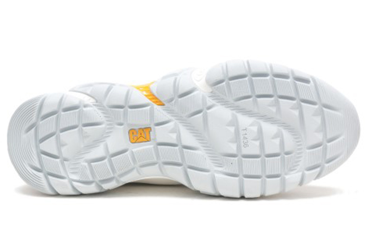 Shop CAT ムーンウォーカーシリーズ ローカット 'ホワイト 厚底 トレンド ダッドスニーカー' P110465K3MMC10
