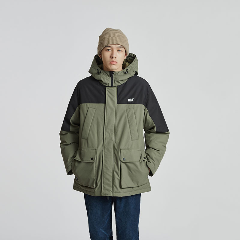 Cheap Jaket Hoodie Pria CAT Multi-Pocket dengan Logo. CM3DWT47081