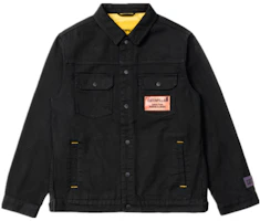 CAT Multi-Pocket Workwear Jacket Men’s Black with Vibrant Logo Details CK1JAQ14041C09 CAT Multi-Pocket Workwear Jacket Men’s Black with Vibrant Logo Details CK1JAQ14041C09