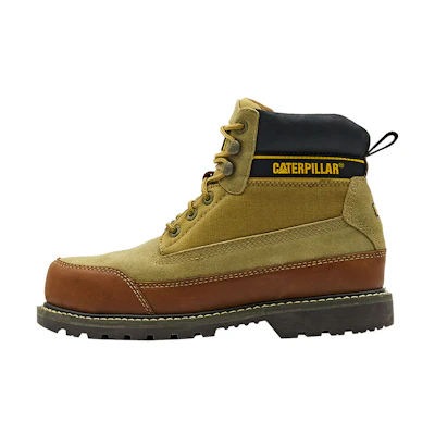 CAT Nigel Cabourn High-Top Work Boot 'Brown Yellow'