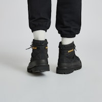CAT Nigel Cabourn x 高帮工装靴 '都市实用黑' P111317M3BDC09 2