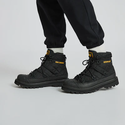 CAT Nigel Cabourn x 高筒工作靴 '城市實用黑' P111317M3BDC09 2