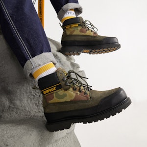 CAT Nigel Cabourn x High Top Utility Boot 'Camo Hitam Hijau' P110959L3BDC09 Sizing CAT Nigel Cabourn x High Top Utility Boot 'Camo Hitam Hijau' P110959L3BDC09
