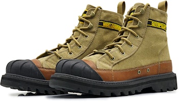 CAT Nigel Cabourn x Sepatu Boot Kerja Top Tinggi 'Coklat Kuning' P110960L3BDC29 Order CAT Nigel Cabourn x Sepatu Boot Kerja Top Tinggi 'Coklat Kuning' P110960L3BDC29