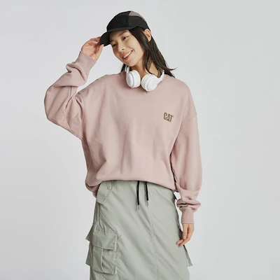 Sudadera Unisex Casual Camping Gráfica CAT Outdoor Crewneck CM3SWT48011 9