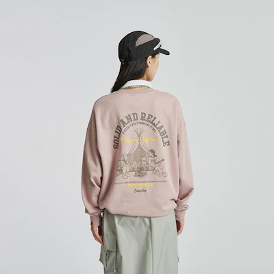 Sudadera Unisex Casual Camping Gráfica CAT Outdoor Crewneck CM3SWT48011 10