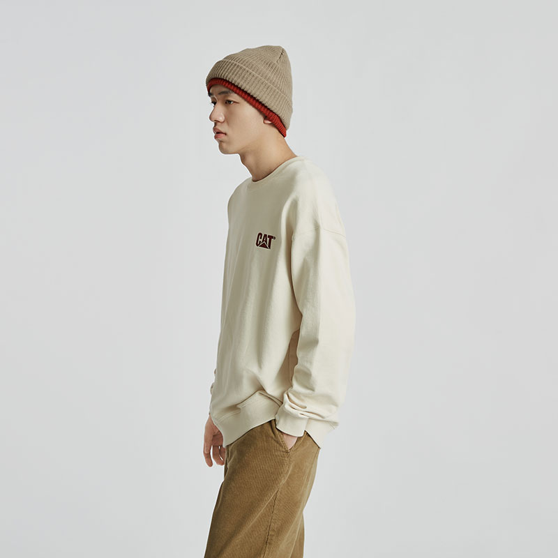 Details for Sudadera Unisex Casual Camping Gráfica CAT Outdoor Crewneck CM3SWT48011